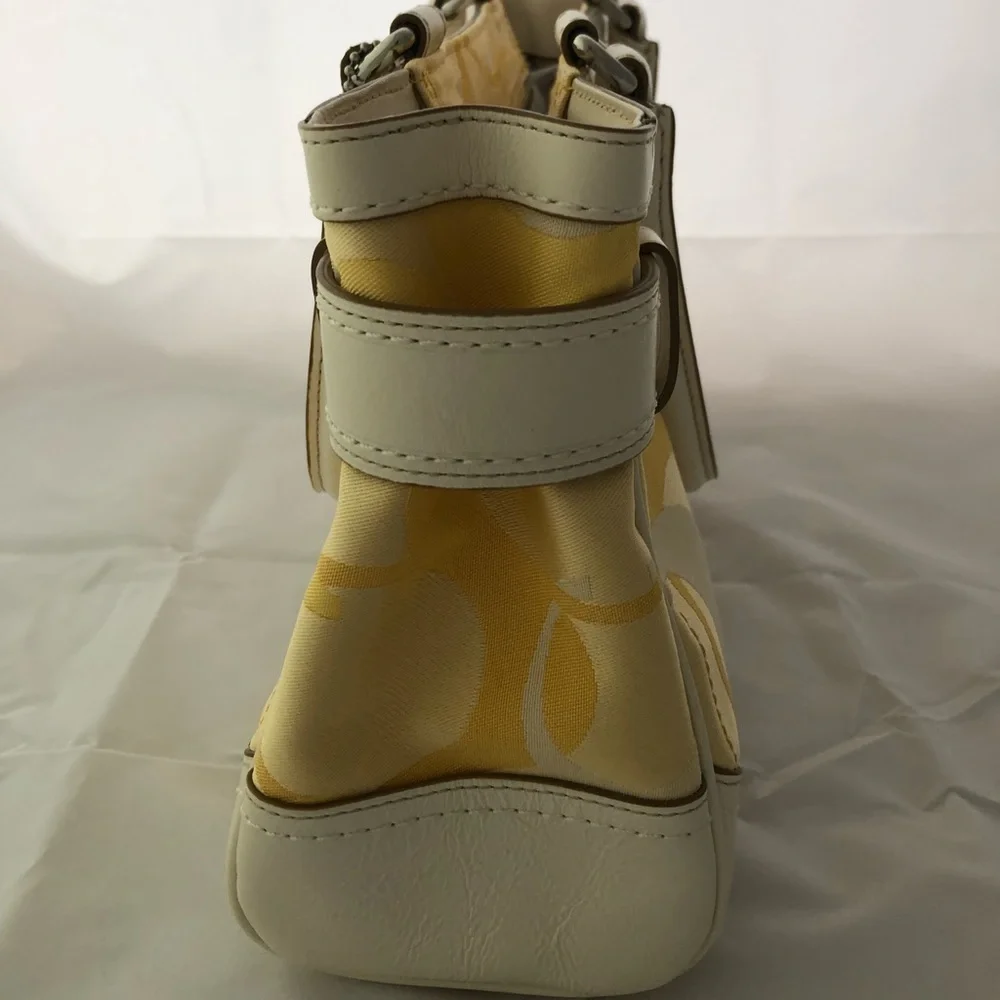 Coach Signature Stripe Satchel Handbag
